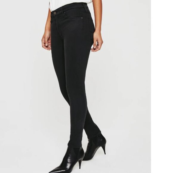 AG Mid-Rise Skinny Pants, Size 32/XL, Charcoal Black, New with Tag - Picture 6 of 10